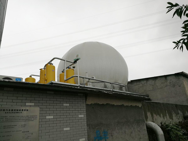 500立方沼氣雙膜氣柜